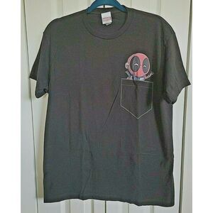 Marvel Baby Deadpool Men's XL Extra Large Short‎ Sleeve Black T-Shirt